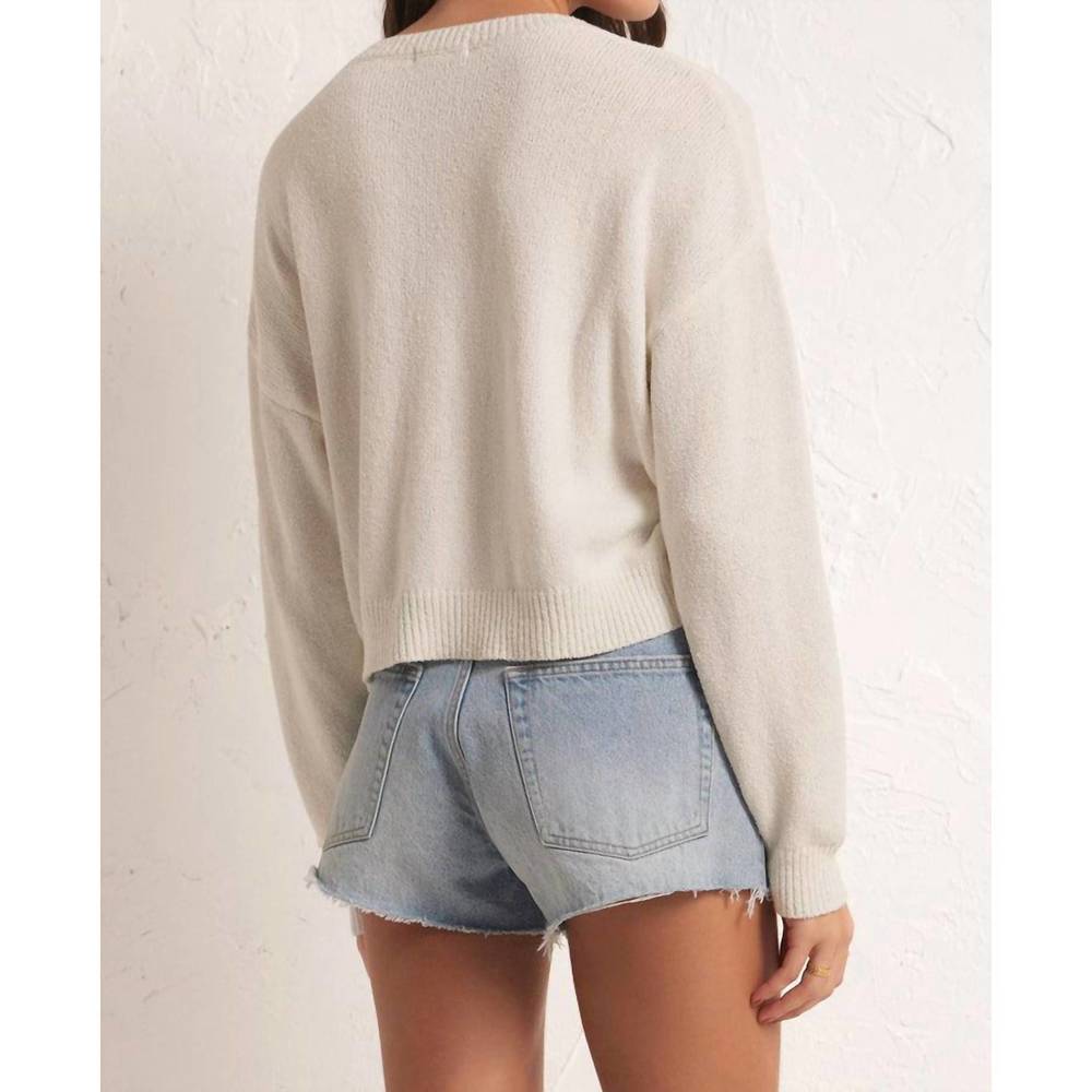 NEW Z SUPPLY paradiso sweater in white - Picture 4 of 5